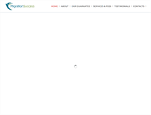 Tablet Screenshot of migrationsuccess.com